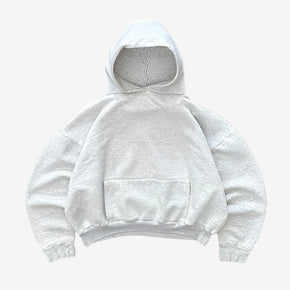 Boxy Hoodie in white