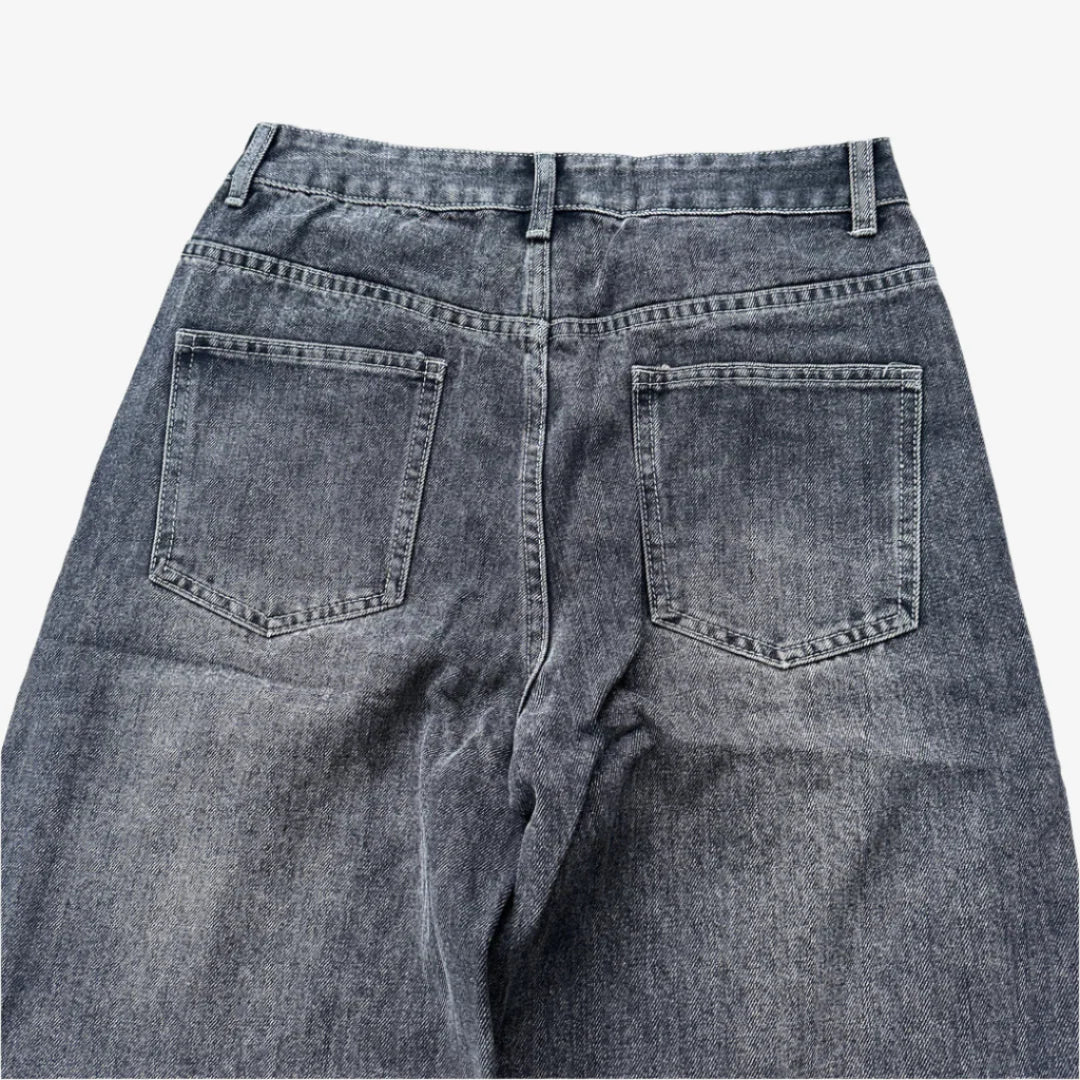 Black Washed Jeans detail